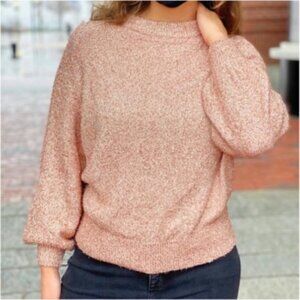 LOFT Rose Gold Shimmer Sweater XL